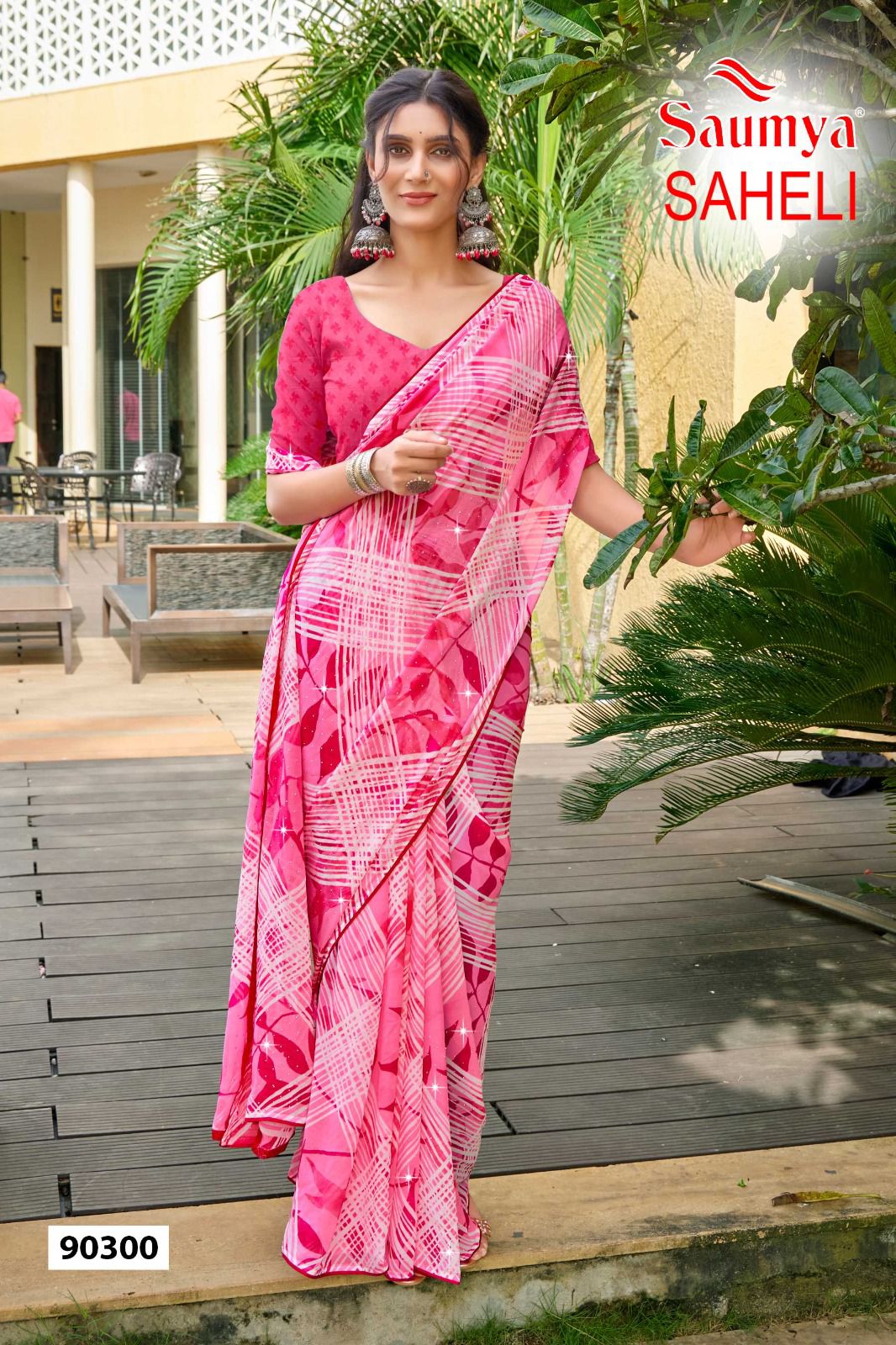 SAHELI Saheli By Saumya Weightless Printed Saree Suppliers In India